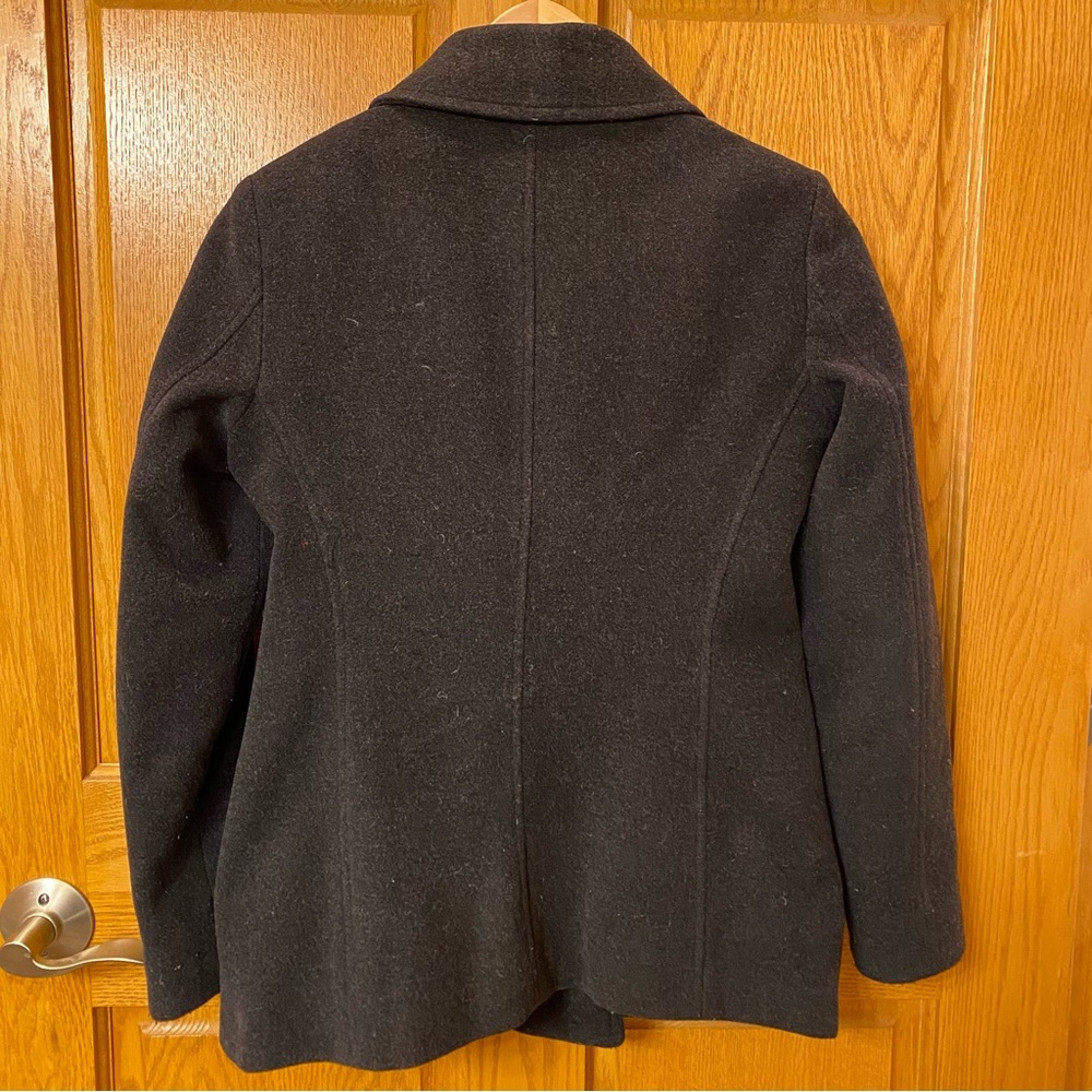 Anne Klein Charcoal Double Breasted Pea Coat PXS - Picture 6 of 6
